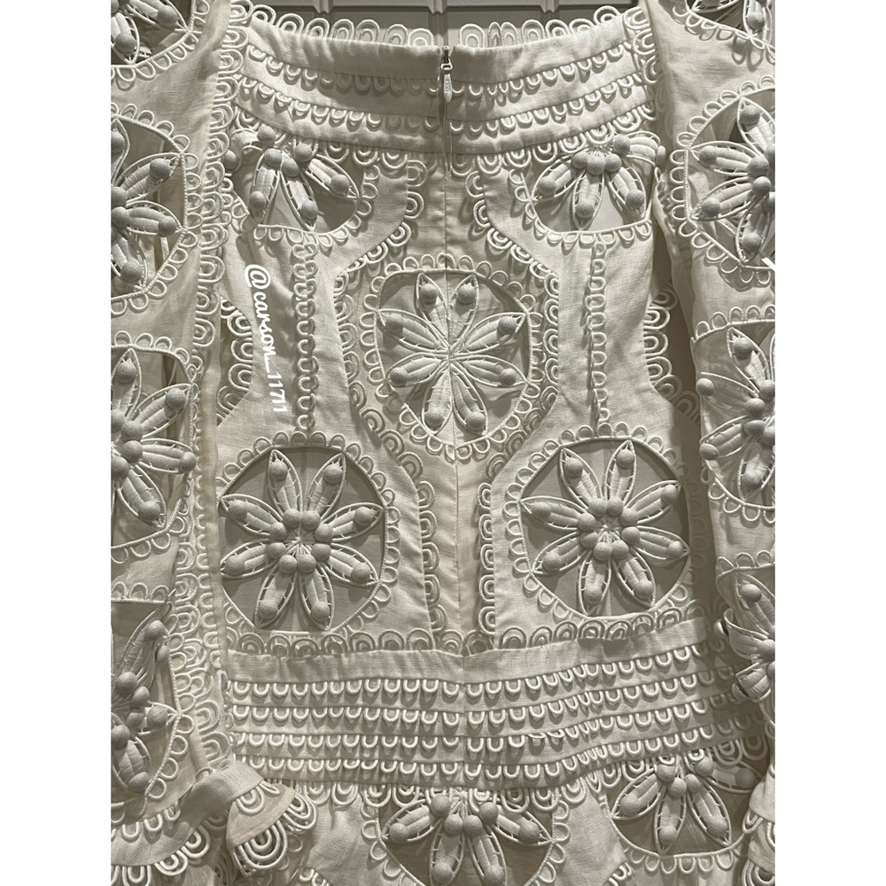 Zimmermann Whitewave Doily Mini Dress AU2 - Picture 14 of 15